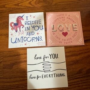 Various greeting cards